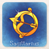 Sagittarius zodiale Untersetzer (Vorderseite)