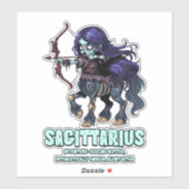 Sagittarius Zombie Aufkleber (Blatt)