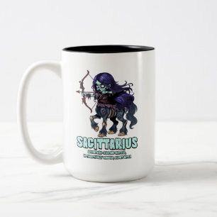 Sagittarius Zombie Zweifarbige Tasse
