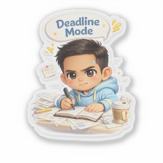 Sago - Cute Deadline Mode Sticker (Vorderseite)