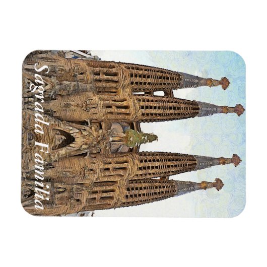 Sagrada Familia. Ansicht 3. Magnet (Horizontal)
