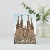 Sagrada Familia. Ansicht 3. Postkarte (Stehend Vorderseite)