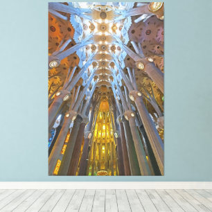 Sagrada Familia Architektur, Barcelona Leinwanddruck