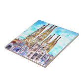 Sagrada Familia Barcelona Fliese (Seite)