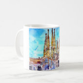 Sagrada Familia Barcelona Kaffeetasse (Vorderseite Links)