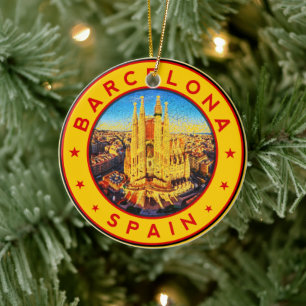 Sagrada Familia Barcelona Keramik Ornament