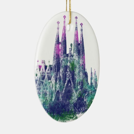Sagrada Familia Barcelona Keramik Ornament (Rechts)