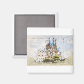 Sagrada Familia Barcelona Magnet (Vorderseite/Rückseite)