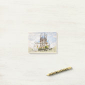 Sagrada Familia Barcelona Post-it Klebezettel (Auf Schreibtisch)