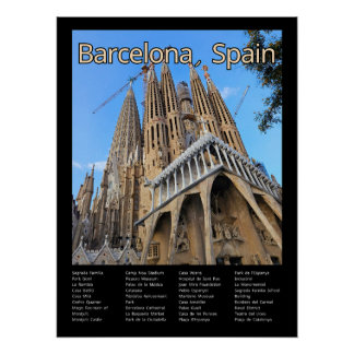 Sagrada Familia, Barcelona Poster