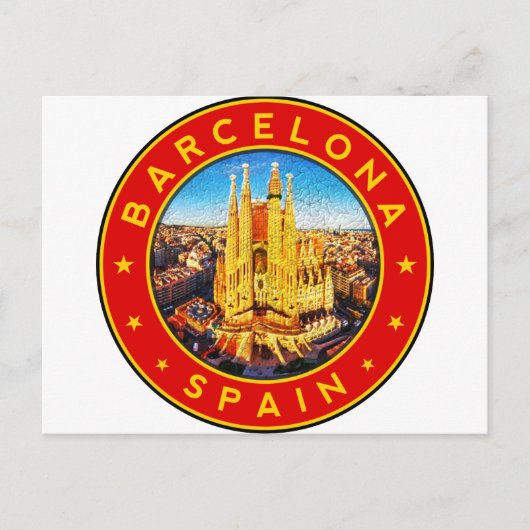 Sagrada Familia Barcelona Postkarte (Vorderseite)