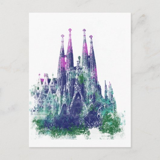 Sagrada Familia Barcelona Postkarte (Vorderseite)