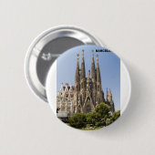 Sagrada Familia Barcelona Spanien Button (Vorne & Hinten)