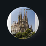 Sagrada Familia Barcelona Spanien Button<br><div class="desc">Knopf-Schablone</div>