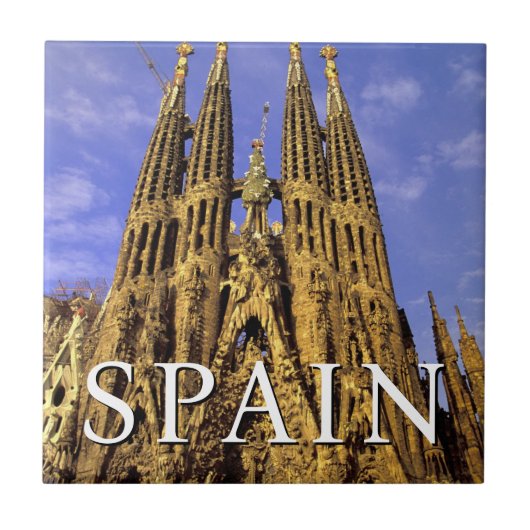 Sagrada Familia | Barcelona, Spanien Fliese (Vorderseite)