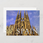 Sagrada Familia | Barcelona, Spanien | Geburtstag Postkarte (Vorne/Hinten)