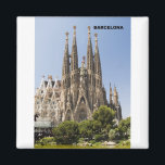 Sagrada Familia Barcelona Spanien Magnet<br><div class="desc">Magnet-Vorlage</div>