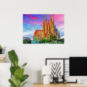 Sagrada Familia, Barcelona, Spanien, Poster (Heimbüro)