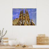Sagrada Familia | Barcelona, Spanien Poster (Küche)