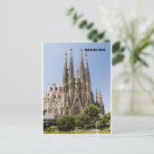 Sagrada Familia Barcelona Spanien Postkarte (Stehend Vorderseite)