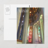 Sagrada Familia Barcelona Spanien Postkarte (Vorne/Hinten)