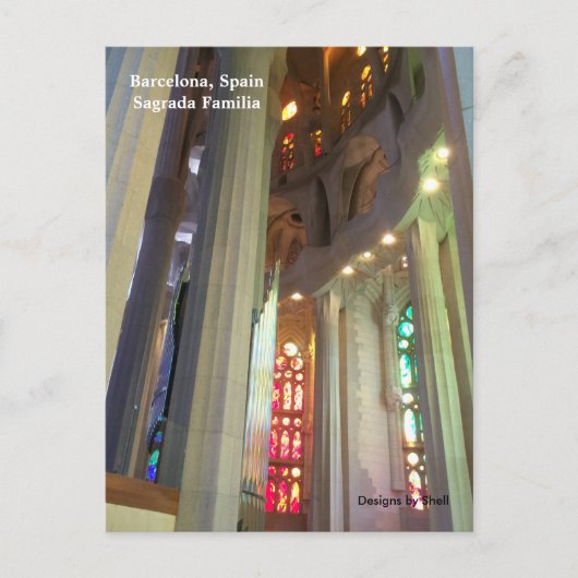 Sagrada Familia Barcelona Spanien Postkarte (Vorderseite)