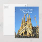 Sagrada Familia, Barcelona, Spanien Postkarte (Vorne/Hinten)