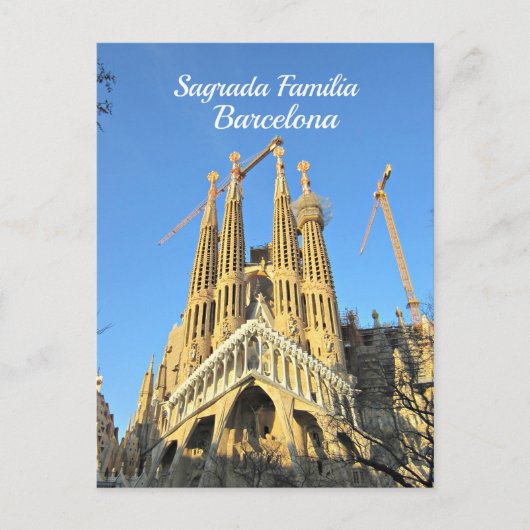 Sagrada Familia, Barcelona, Spanien Postkarte (Vorderseite)