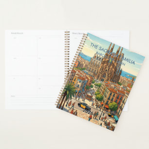 Sagrada Familia Barcelona Spanien Reise Kunst Vint Planer