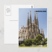SAGRADA FAMILIA BARCELONA SPANIEN (St.K. Postkarte (Vorne/Hinten)