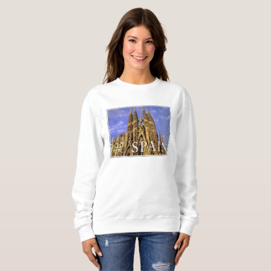 Sagrada Familia | Barcelona, Spanien Sweatshirt (Vorne ganz)