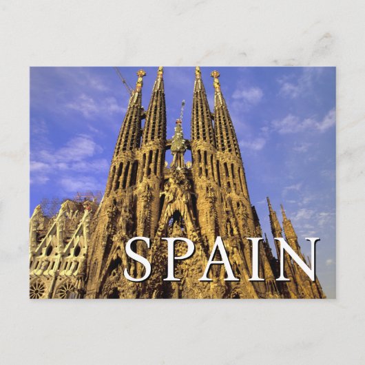 Sagrada Familia | Barcelona, Spanien | Vielen Dank Postkarte (Vorderseite)
