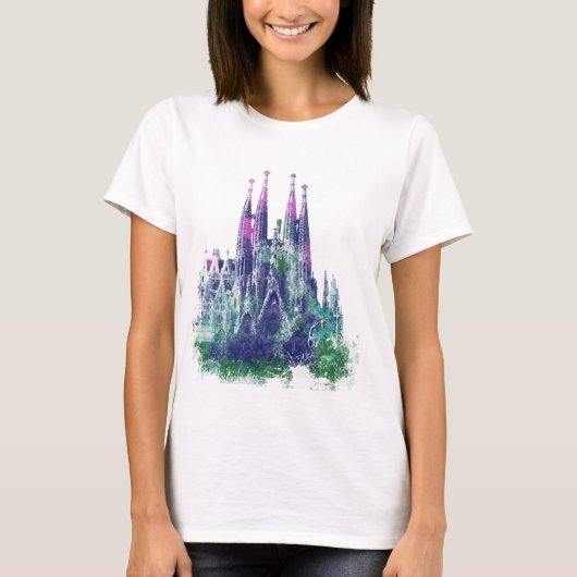 Sagrada Familia Barcelona T-Shirt (Vorderseite)