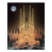 SAGRADA FAMILIA BASILICA IN BARCELONA, SPANIEN. FOTODRUCK (Vorne)