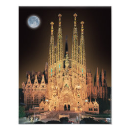 SAGRADA FAMILIA BASILICA IN BARCELONA, SPANIEN. FOTODRUCK