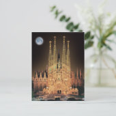 SAGRADA FAMILIA BASILICA IN BARCELONA, SPANIEN. POSTKARTE (Stehend Vorderseite)