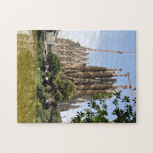 Sagrada Familia Basilica Sehenswürdigkeit Barcelon Puzzle (Horizontal)
