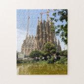 Sagrada Familia Basilica Sehenswürdigkeit Barcelon Puzzle (Vertikal)