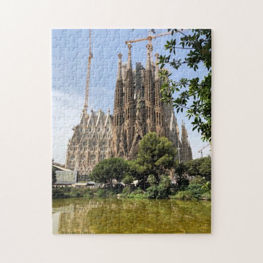 Sagrada Familia Basilica Sehenswürdigkeit Barcelon Puzzle (Vertikal)