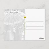 Sagrada Familia Crucifix, Barcelona, Spanien - Postkarte (Rückseite)