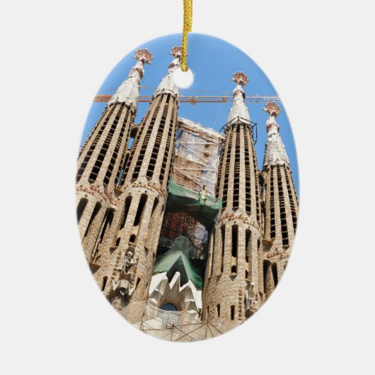 Sagrada Familia in Barcelona, Spanien Keramikornament (Vorne)