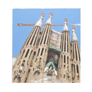 Sagrada Familia in Barcelona, Spanien Notizblock
