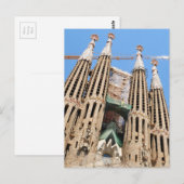 Sagrada Familia in Barcelona, Spanien Postkarte (Vorne/Hinten)