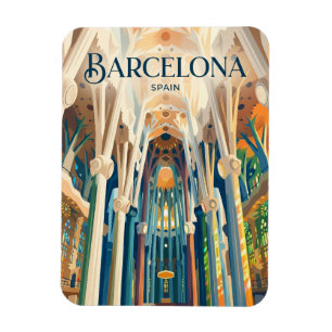 Sagrada Família Innenraum Spanien Magnet