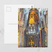 Sagrada Familia. Innenseite. Ansicht 15. Postkarte (Vorne/Hinten)