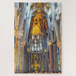 Sagrada Familia. Innenseite. Ansicht 15. Puzzle