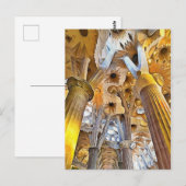 Sagrada Familia. Innenseite. Ansicht 16. Postkarte (Vorne/Hinten)