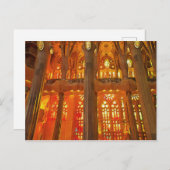 Sagrada Familia. Innenseite. Ansicht 17. Postkarte (Vorne/Hinten)