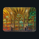 Sagrada Familia. Innenseite. Ansicht 19. Magnet<br><div class="desc">Sagrada Familia. Innenseite. Ansicht 19. Spanien,  Barcelona,  "Sagrada Familia",  "Antoni Gaudí",  Sehenswürdigkeiten,  Architektur,  Kunst,  Design,  Dom,  Katalonien</div>