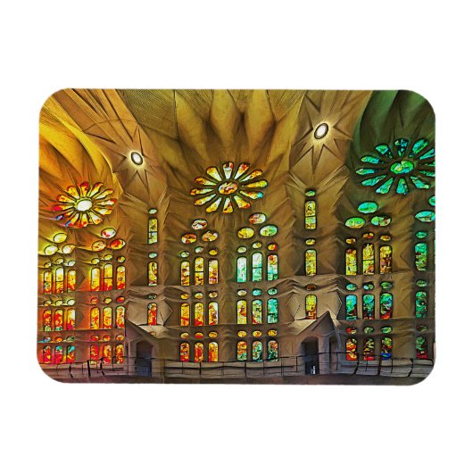 Sagrada Familia. Innenseite. Ansicht 19. Magnet (Horizontal)